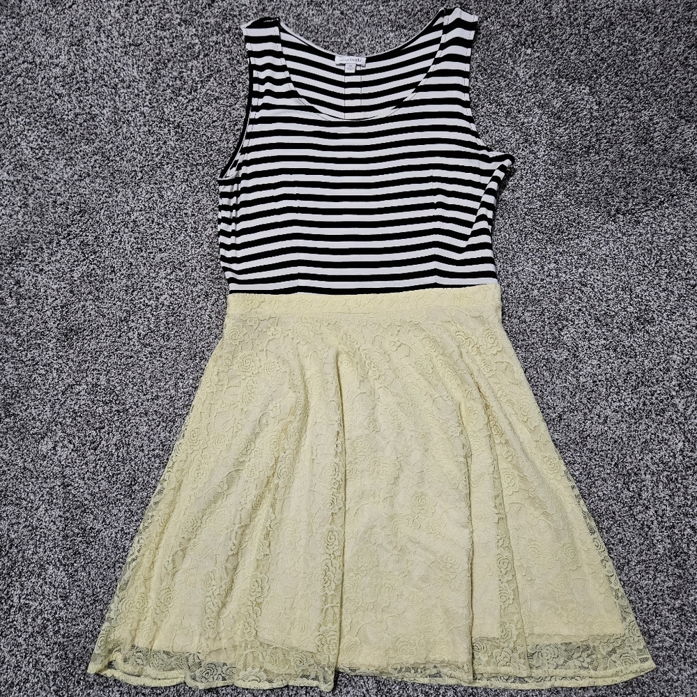 Striped & Lace Dress